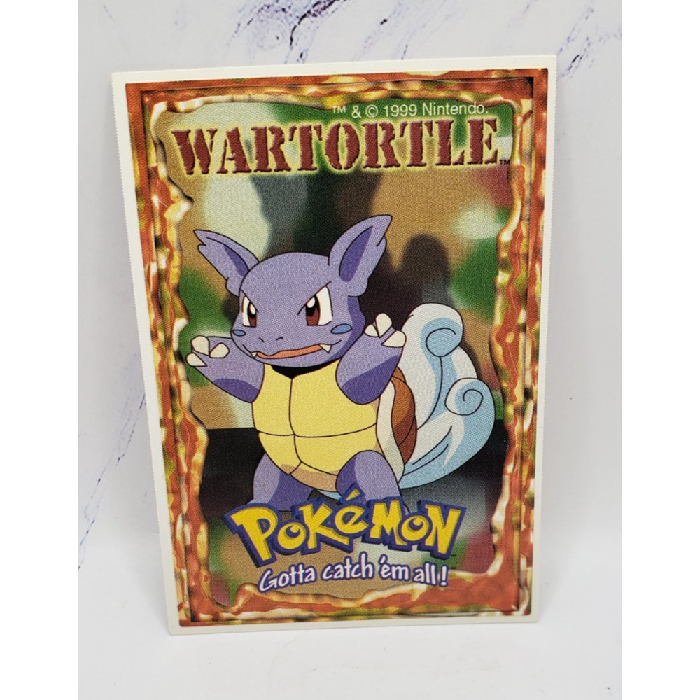 1999 Pokemon Sticker Wartortle A&A Global Vending Machine Pocket Monsters